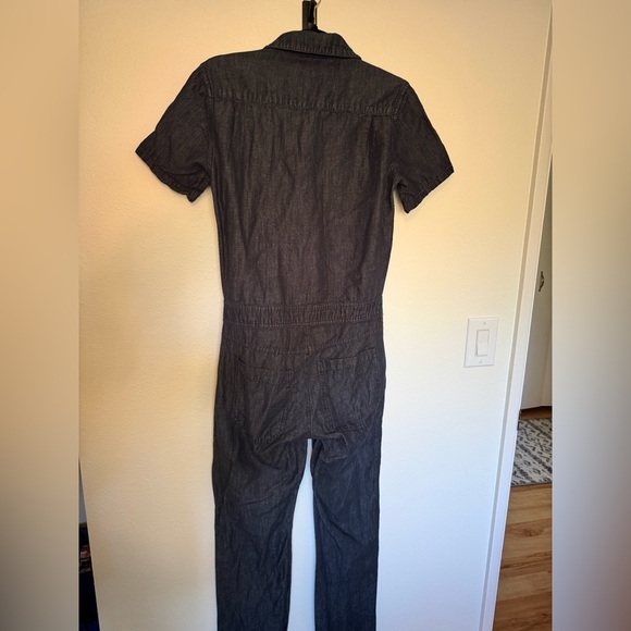 Bridge & Burn Mosby Jumpsuit Coveralls Denim Blue Linen Cotton Size Small EUC - Picture 4 of 9